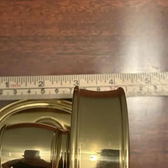 Ralph Lauren Home Brass Wall‎ Mounted Cup Holders Engraved RALPH LAUREN - Picture 7 of 15